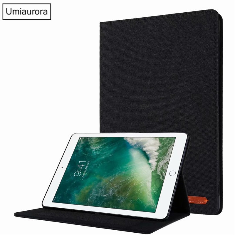 Étui en cuir avec poche intérieure pour iPad