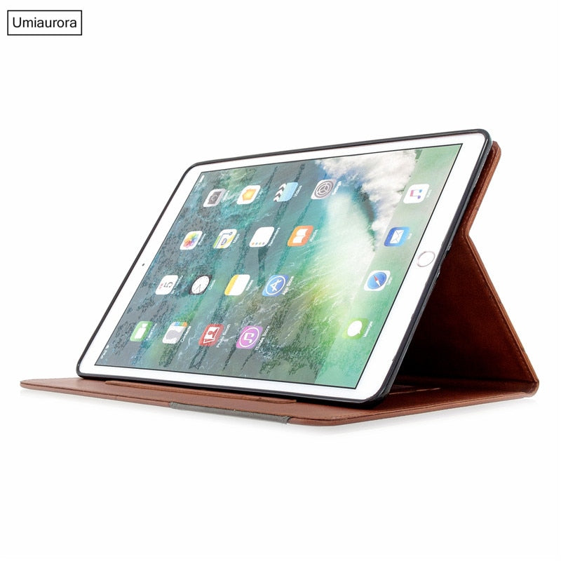 Étui en cuir avec poche intérieure pour iPad