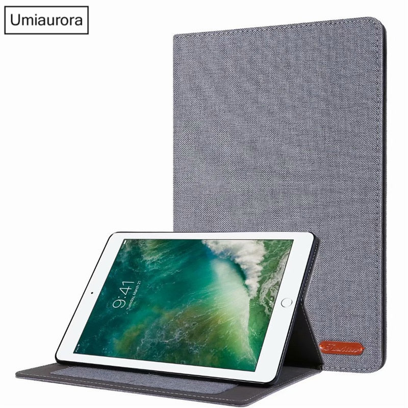Étui en cuir avec poche intérieure pour iPad