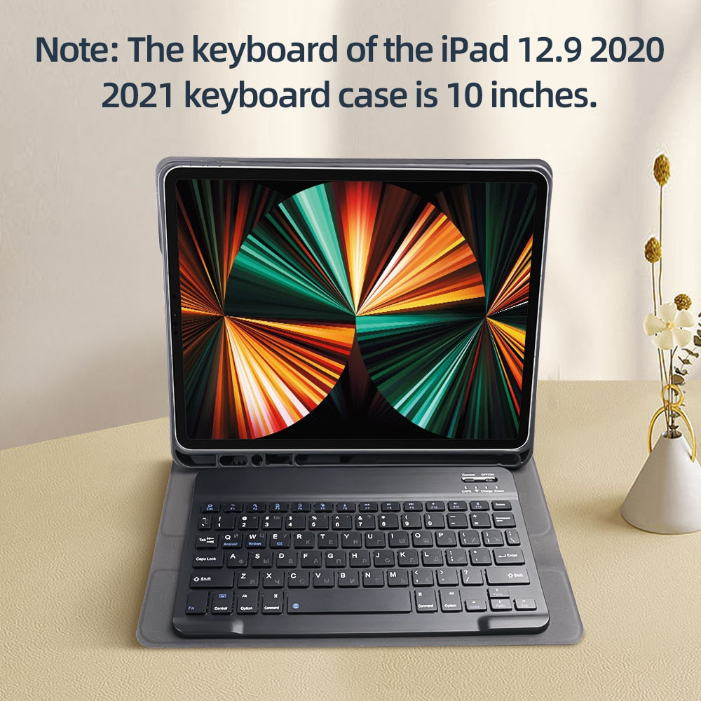Étui iPad en cuir PU avec support et clavier