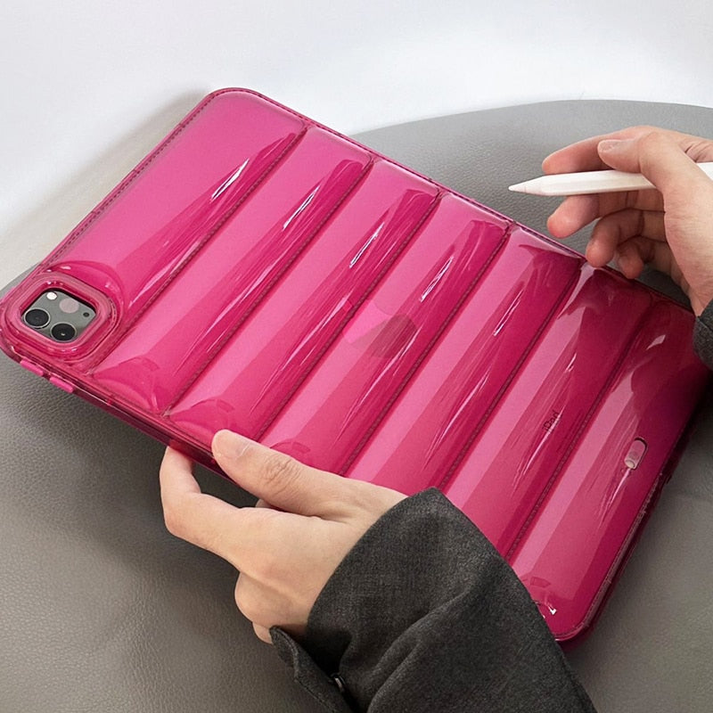 Étui de protection en silicone à bulles 3D pour iPad