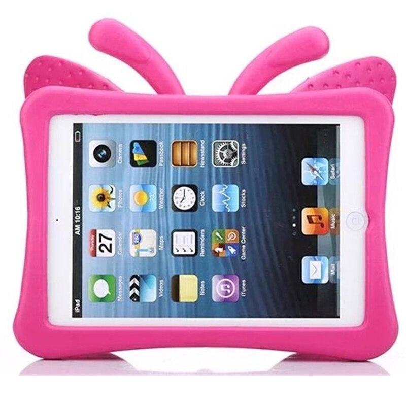 Étui papillon en silicone adapté aux enfants pour iPad Mini