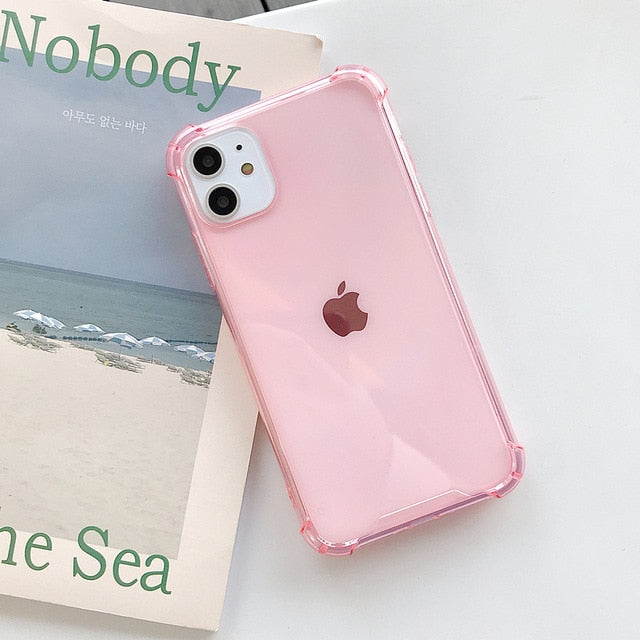 Coque de téléphone basique en silicone pour iPhone