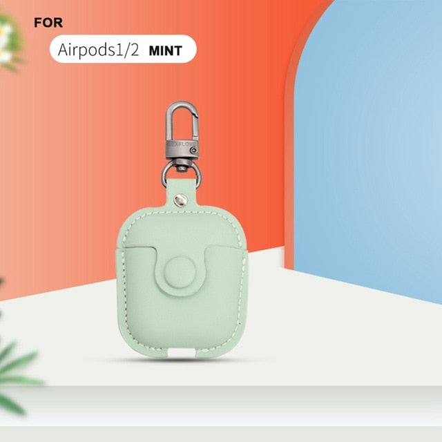 Leather Case Cover For Airpods