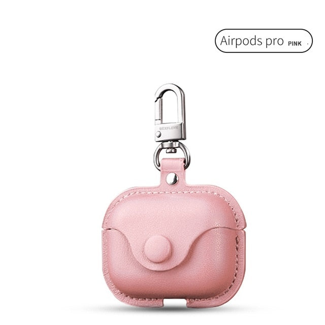 Leather Case Cover For Airpods