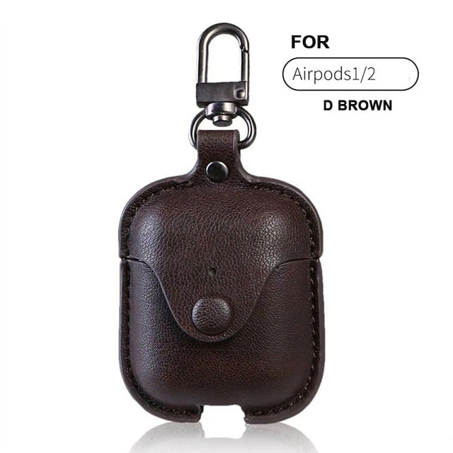 Leather Case Cover For Airpods