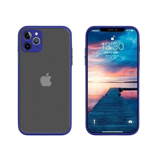 Superbe coque de téléphone à cadre coloré pour iPhone