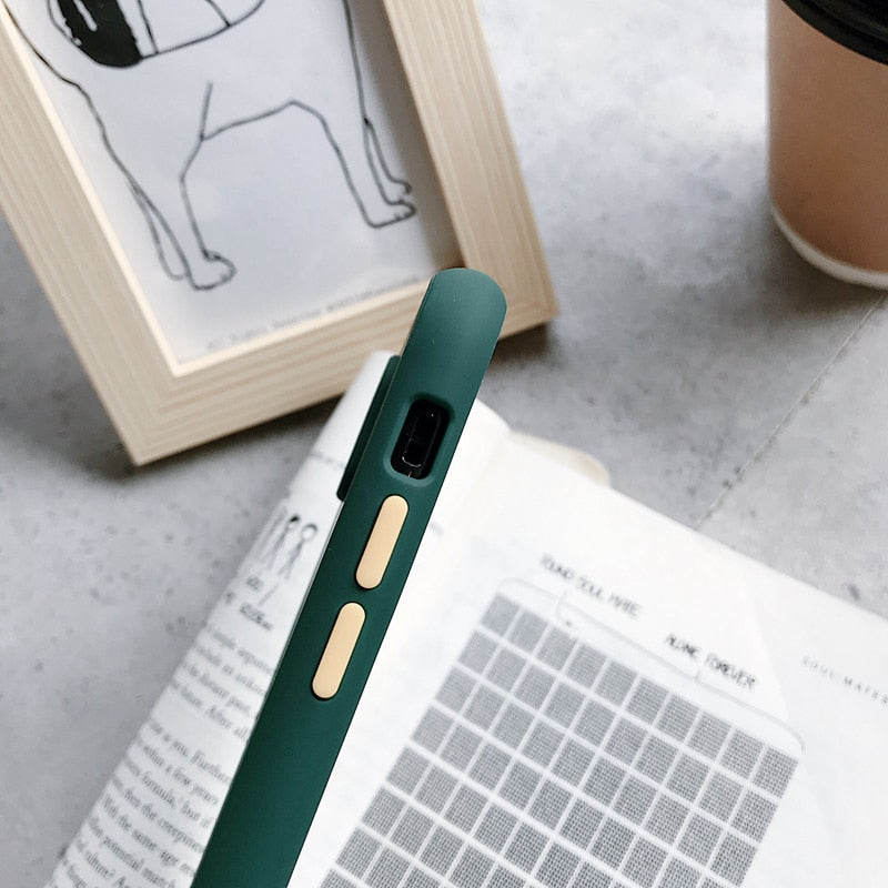 Superbe coque de téléphone à cadre coloré pour iPhone