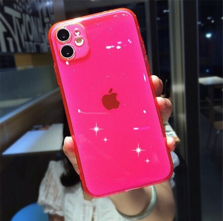Coque de téléphone de luxe colorée et scintillante pour iPhone
