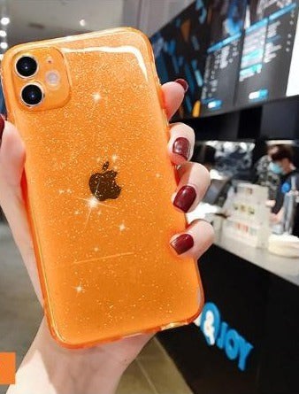 Coque de téléphone de luxe colorée et scintillante pour iPhone