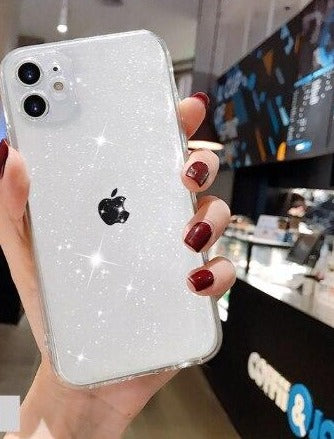 Coque de téléphone de luxe colorée et scintillante pour iPhone
