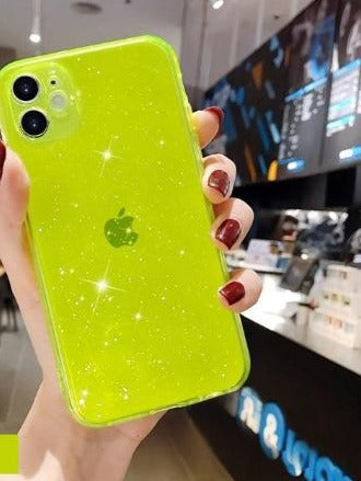 Coque de téléphone de luxe colorée et scintillante pour iPhone