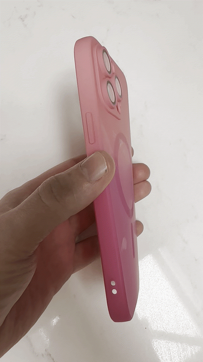 Coque de téléphone magnétique de luxe à dégradé de couleur pour iPhone, avec protection d'objectif