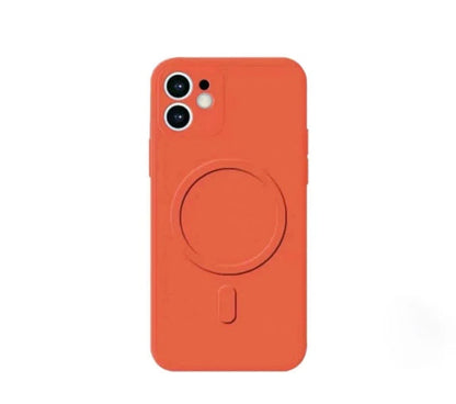 Coque en silicone liquide pour iPhone avec chargement magnétique sans fil (MagSafe)