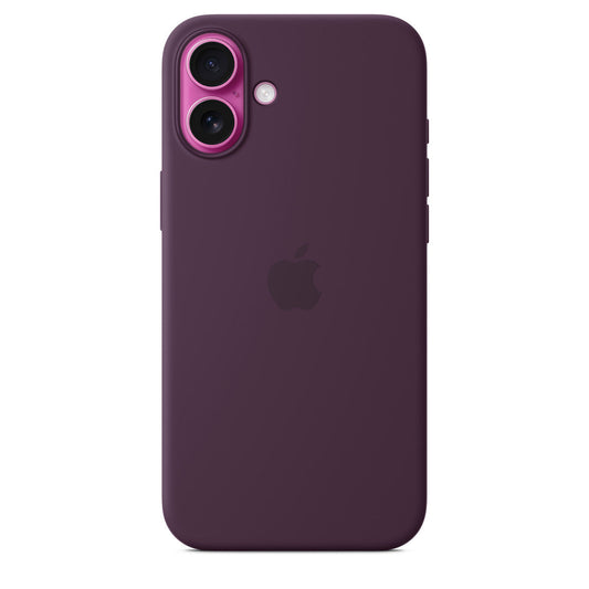 Coque en silicone authentique pour iPhone 16 Pro avec MagSafe