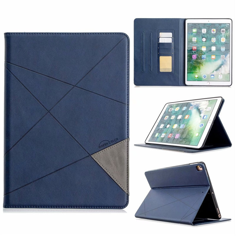 Étui en cuir avec poche intérieure pour iPad