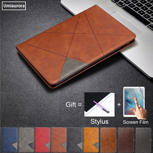 Étui en cuir avec poche intérieure pour iPad