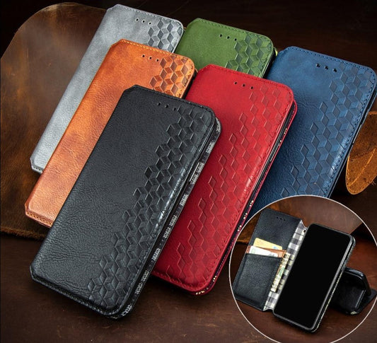 Étui portefeuille en cuir de luxe pour iPhone