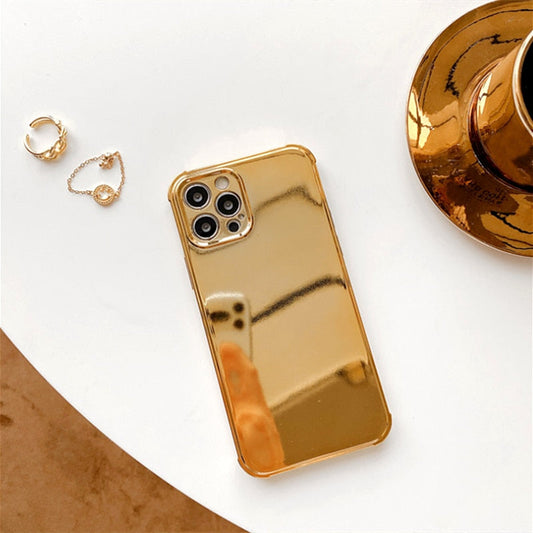 Coque de téléphone plaquée brillante de luxe pour iPhone