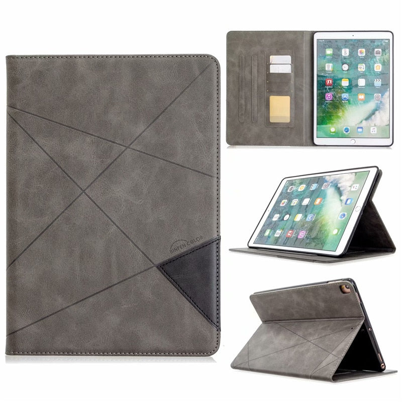 Étui en cuir avec poche intérieure pour iPad