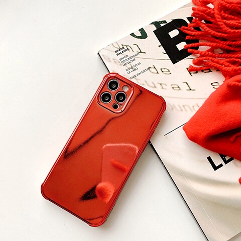 Coque de téléphone plaquée brillante de luxe pour iPhone