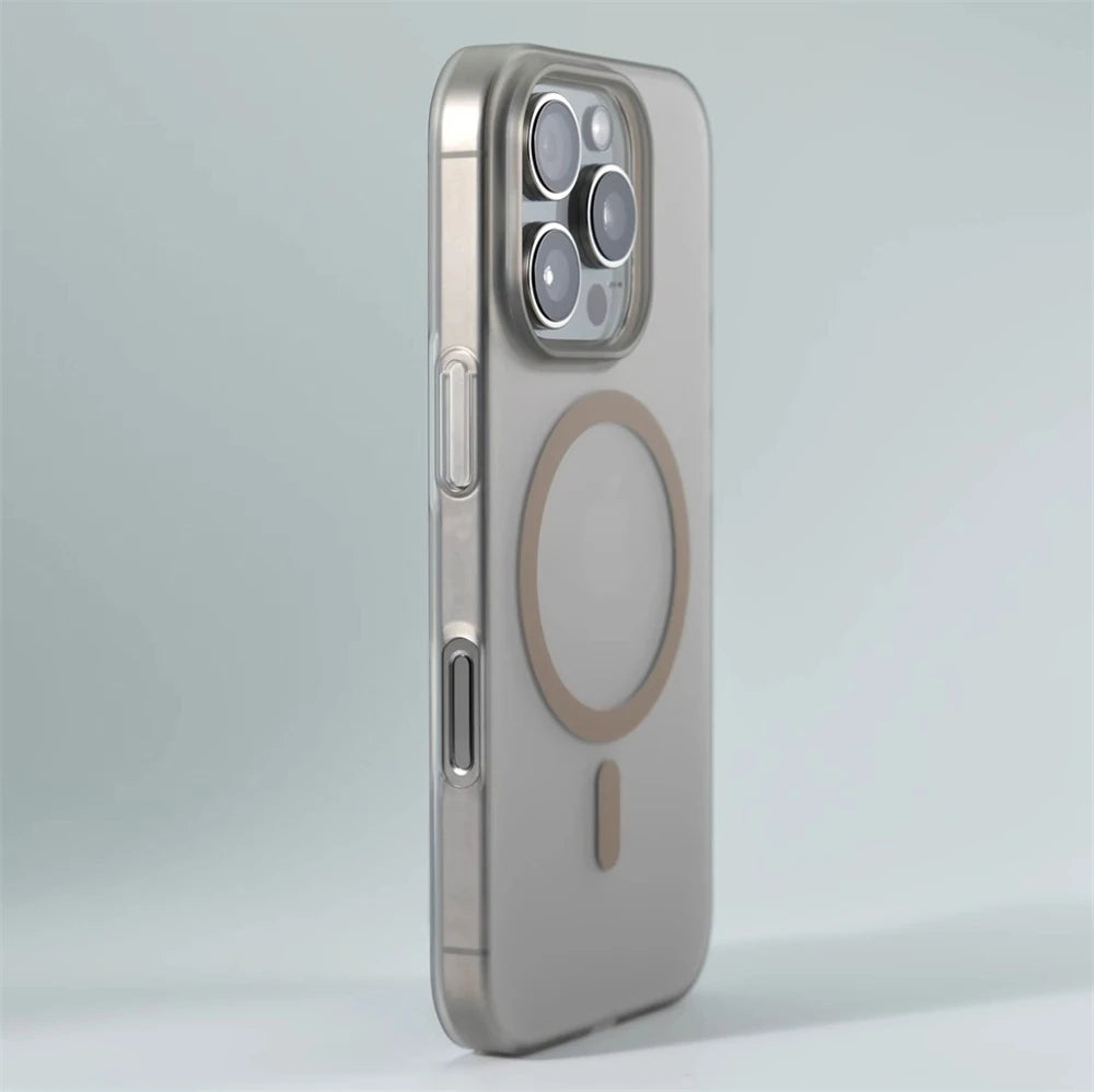 Coque iPhone Ultra-Fine Mat 1.0 mm | Compatible MagSafe | Design Élégant et Léger