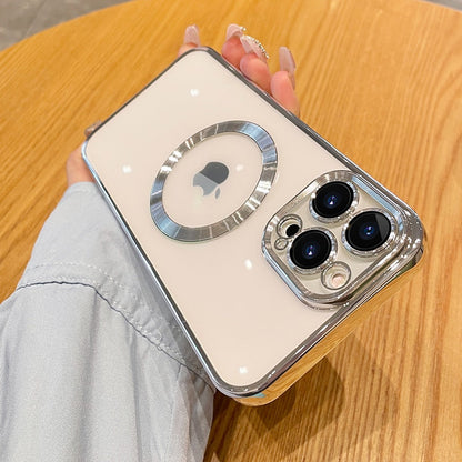 Coque de téléphone antichoc de luxe avec logo transparent pour iPhone