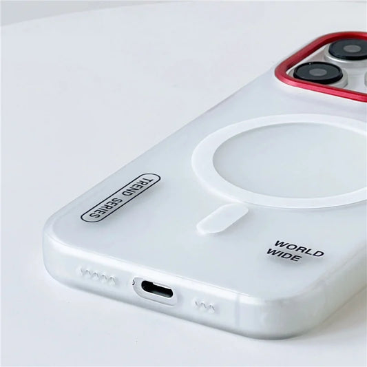 Étui iPhone 12-16 Pro Max Antichoc avec Charge Sans Fil MagSafe | Design Tendance et Protection d'Objectif