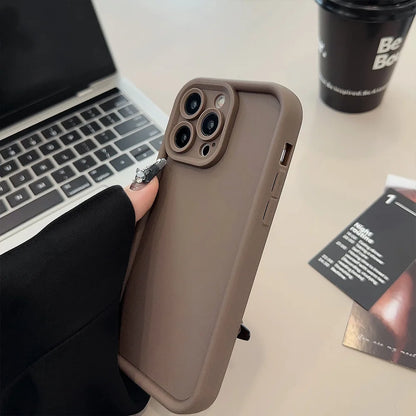 Coque Mince Antichoc pour iPhone 13 à 15 Pro Max | Élégance et Protection en Couleurs Classiques