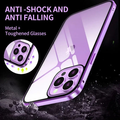 Étui Magnétique Double Face Anti-Regard pour iPhone 13 à 16 Pro Max | Protection Intégrale et Confidentialité