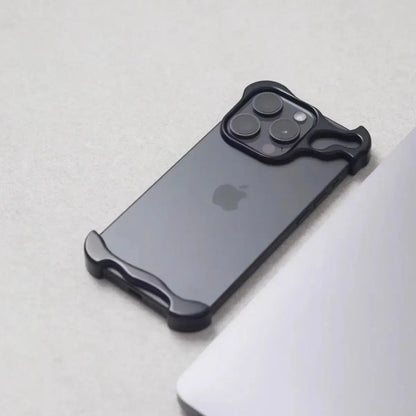 Coque iPhone 13-16 Pro Max en Alliage d'Aluminium de Luxe | Pare-Chocs Antichoc avec Protection d'Objectif