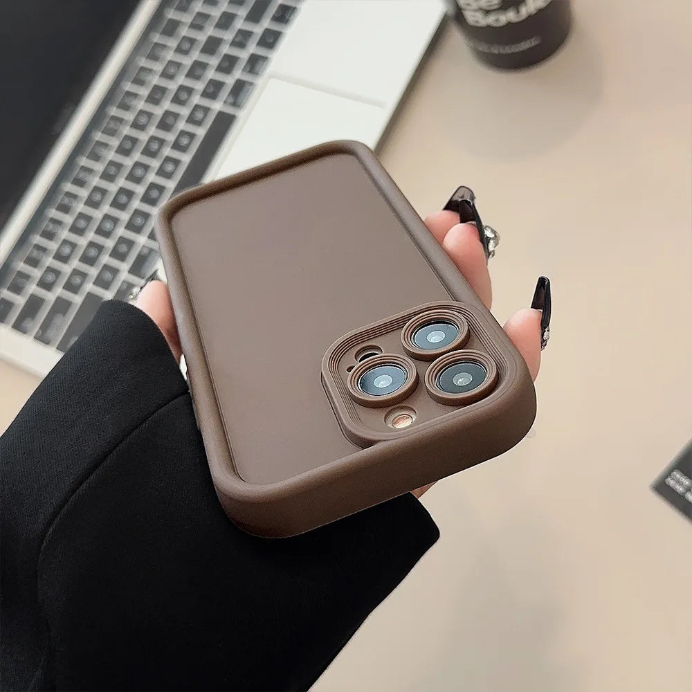 Coque Mince Antichoc pour iPhone 13 à 15 Pro Max | Élégance et Protection en Couleurs Classiques