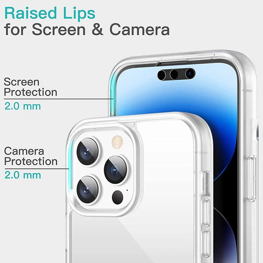 Coque 360° Antichoc pour iPhone 11 à 16 Pro Max | Protection Totale Avant/Arrière, Design Transparent