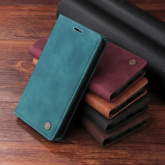 Leather Wallet Case for Samsung A Series
