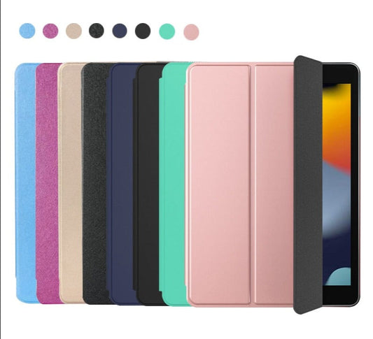 Étui à trois volets en cuir PU pour iPad