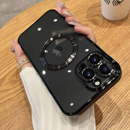 Coque de téléphone antichoc de luxe avec logo transparent pour iPhone
