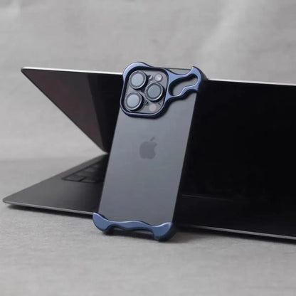 Coque iPhone 13-16 Pro Max en Alliage d'Aluminium de Luxe | Pare-Chocs Antichoc avec Protection d'Objectif