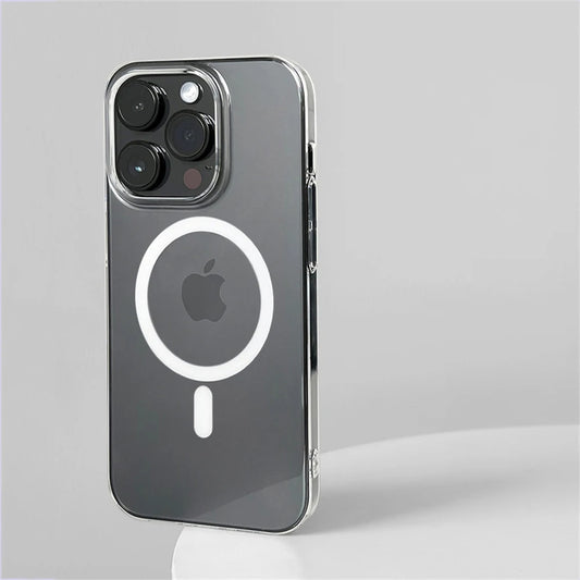 Coque iPhone 13-16 Pro Max Transparente Ultra Fine | Compatible MagSafe et Charge Sans Fil