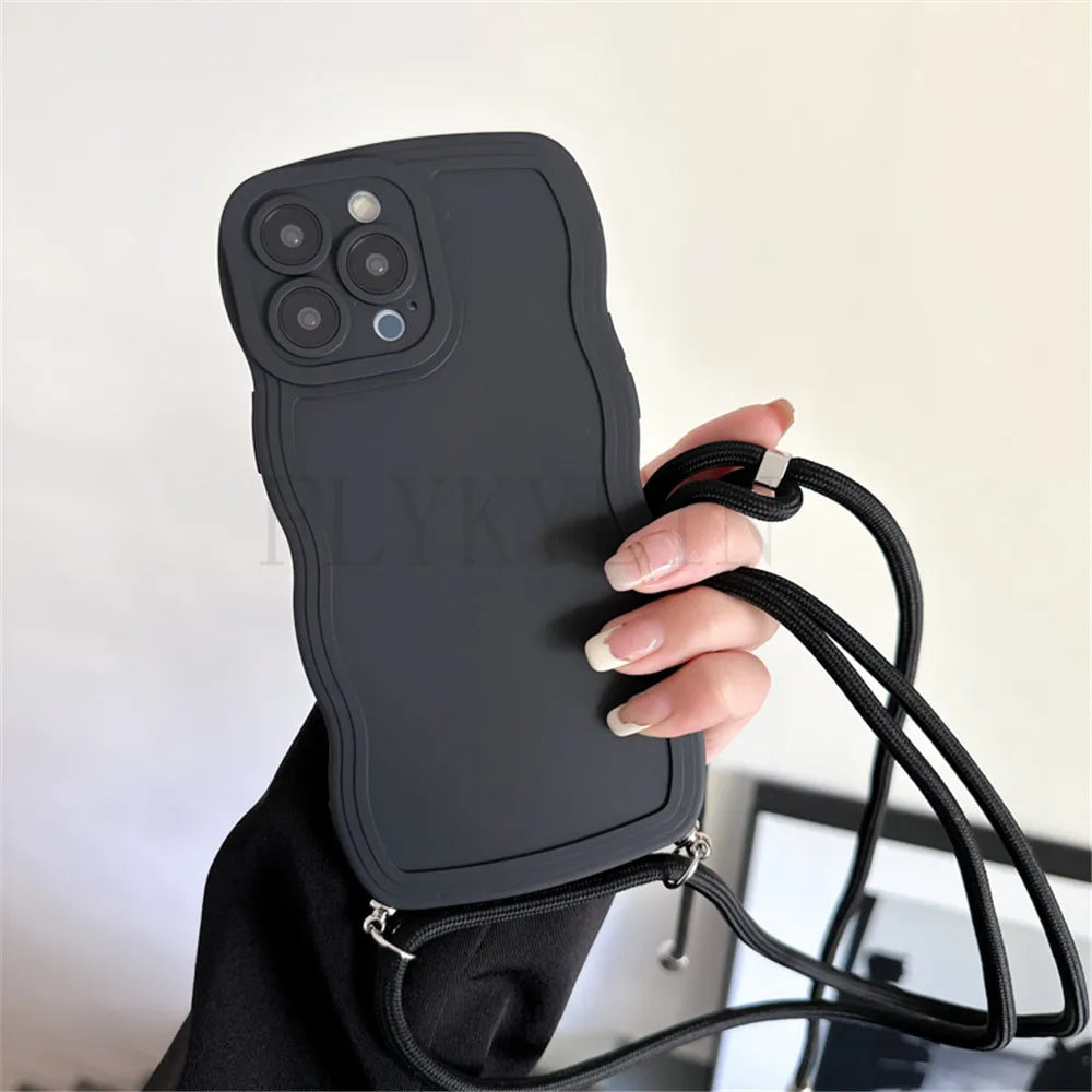 Étui à bandoulière Wave Edge pour iPhone