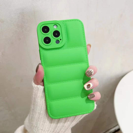 Coque en silicone souple à motif doudoune pour iPhone