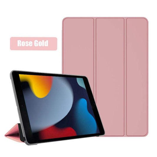 Étui à trois volets en cuir PU pour iPad