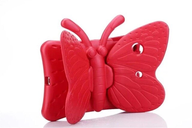 Étui papillon en silicone adapté aux enfants pour iPad Mini