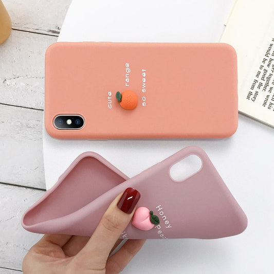 Coque de téléphone 3D Fruit Pêche