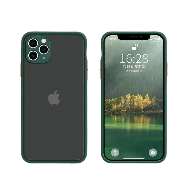 Superbe coque de téléphone à cadre coloré pour iPhone