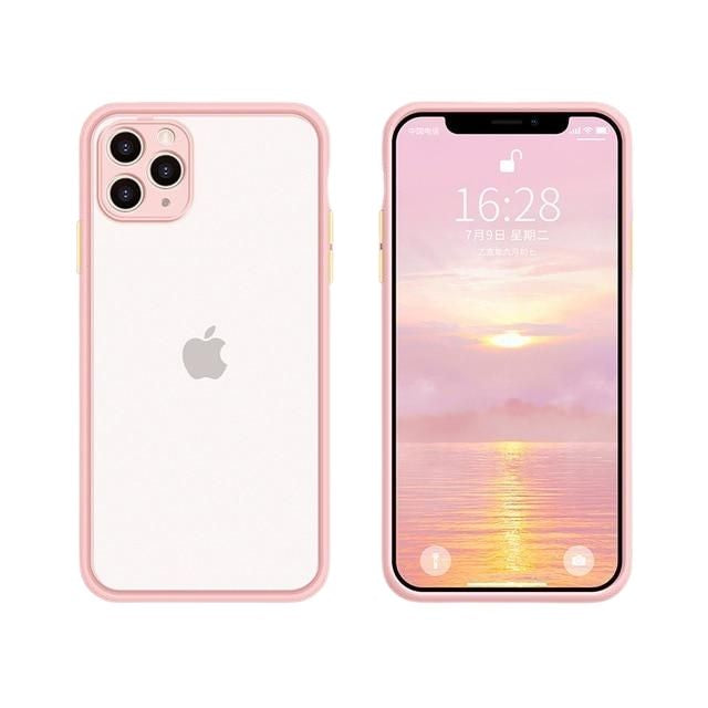 Superbe coque de téléphone à cadre coloré pour iPhone