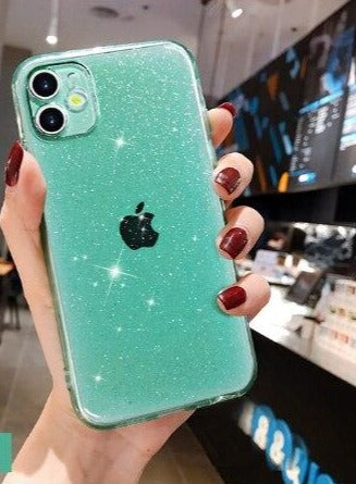 Coque de téléphone de luxe colorée et scintillante pour iPhone