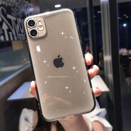 Coque de téléphone de luxe colorée et scintillante pour iPhone