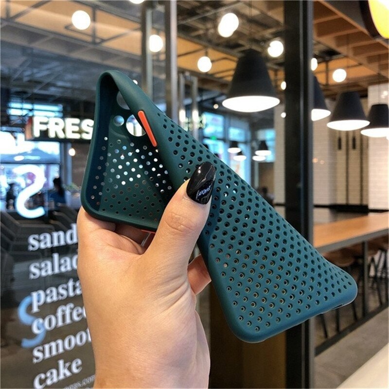 Coque de téléphone respirante et rafraîchissante pour iPhone