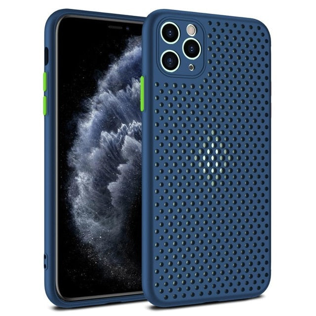 Coque de téléphone respirante et rafraîchissante pour iPhone