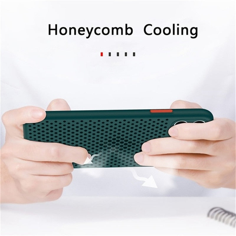 Coque de téléphone respirante et rafraîchissante pour iPhone
